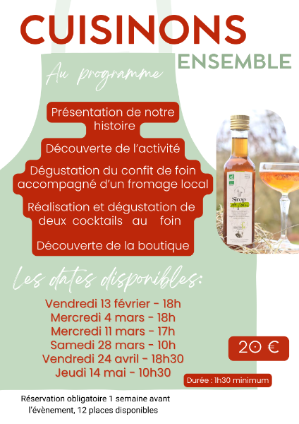 Photo de Atelier découverte du foin culinaire